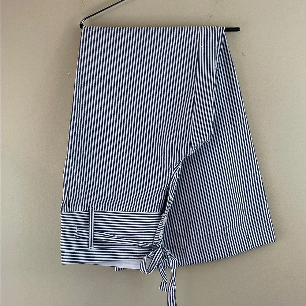 No Boundaries blue and white stripe Wide leg Pants trousers 11